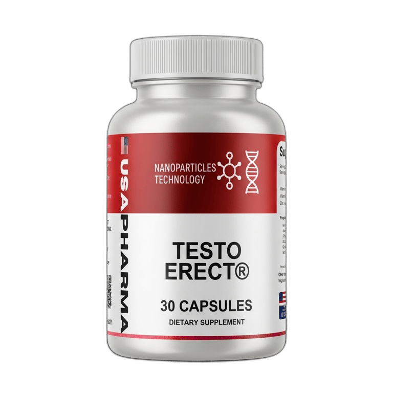 TESTOERECT Male Vitality Supplement Bottle